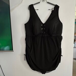 Elegant Black One-Piece Swimsuit